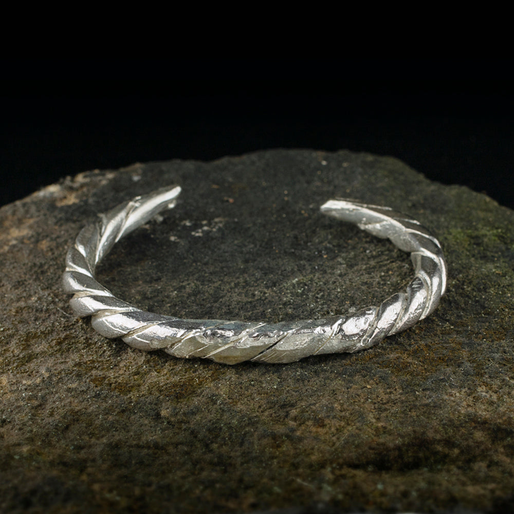 Viking Twisted Bangle | Museum Quality Reproduction | Hand-Cast Replica