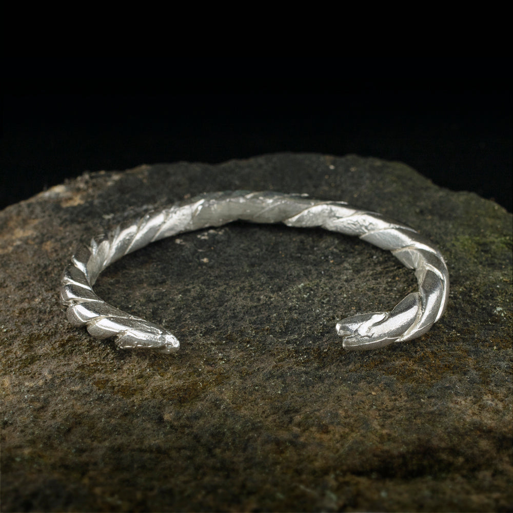 Viking Twisted Bangle | Museum Quality Reproduction | Hand-Cast Replica