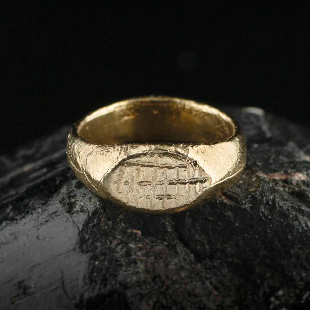 Oxfordshire Roman Scored Signet Ring | Museum Quality Reproduction | Hand-Cast Replica