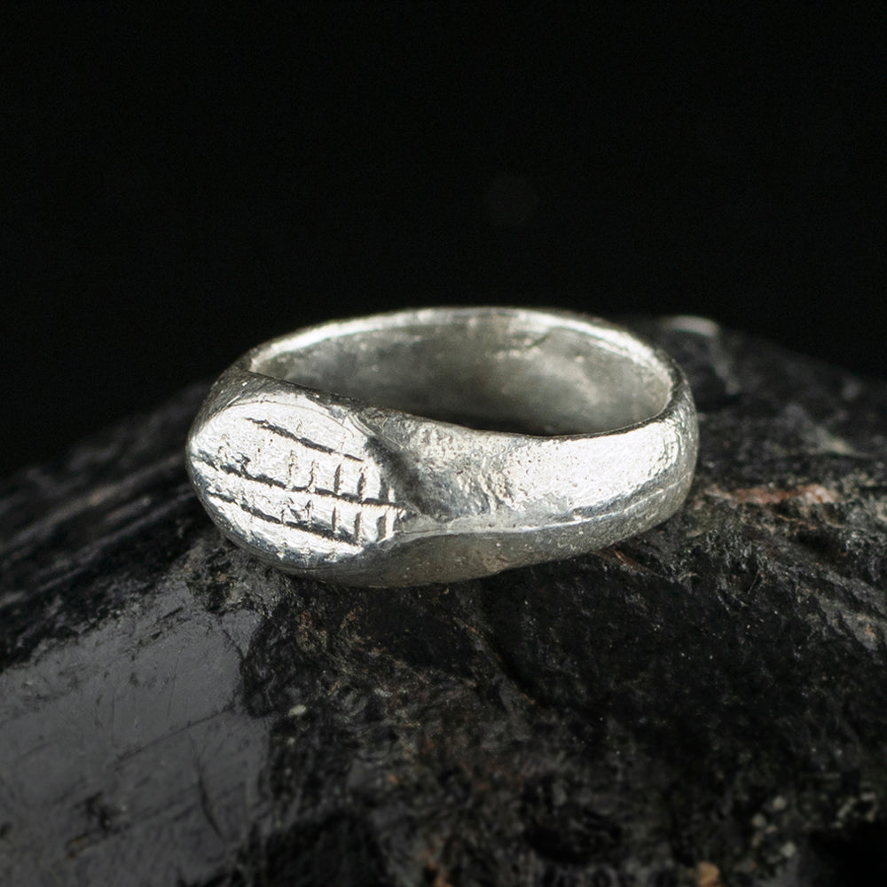Oxfordshire Roman Scored Signet Ring | Museum Quality Reproduction | Hand-Cast Replica
