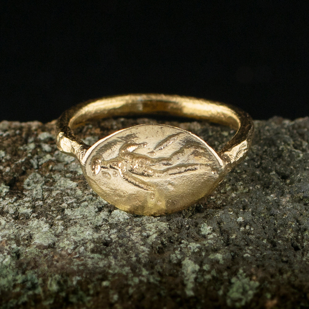 Sussex Roman Figure Signet Ring | Museum Quality Reproduction | Hand-Cast Replica