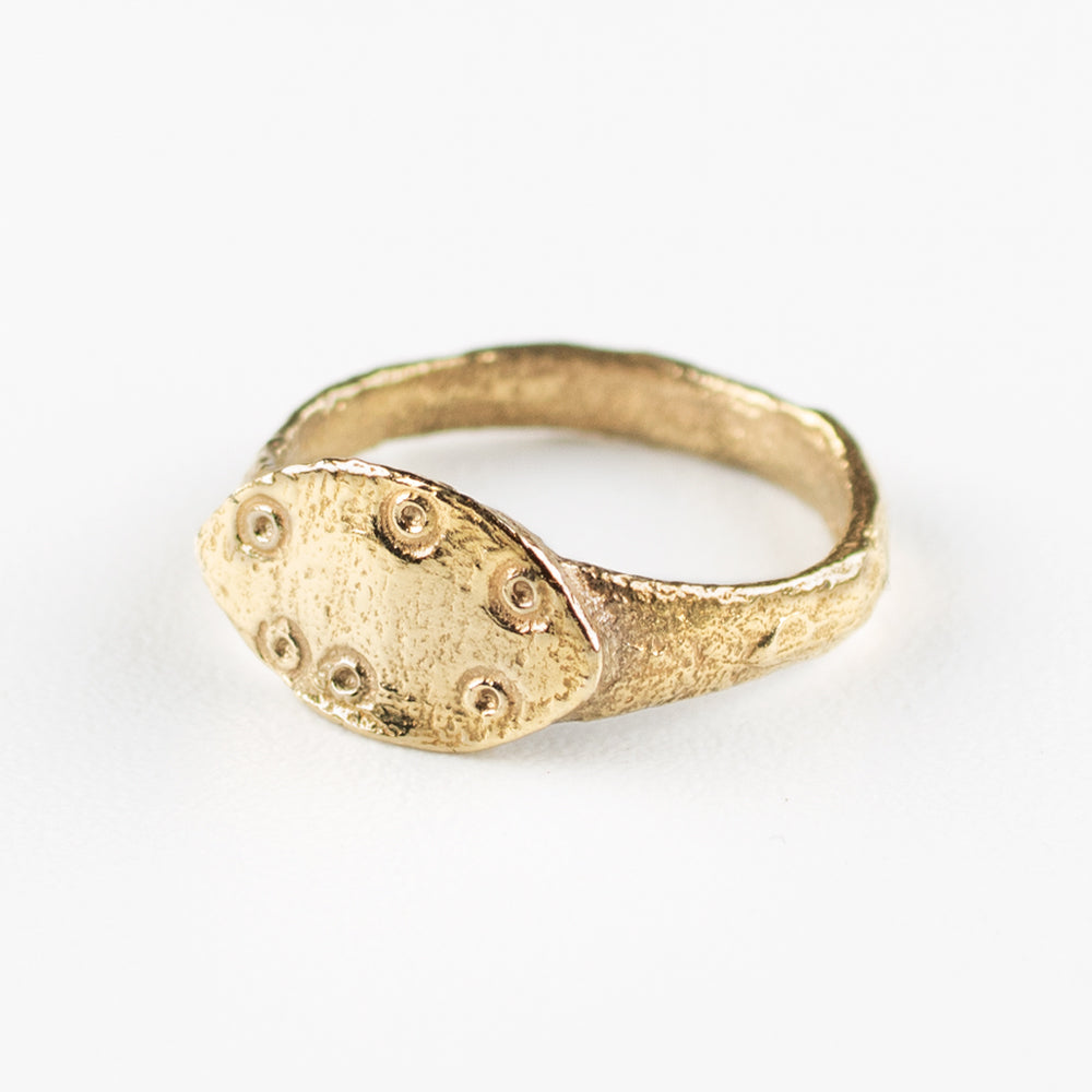 Roman Ring & Dot Signet | Museum Quality Reproduction | Hand-Cast Replica