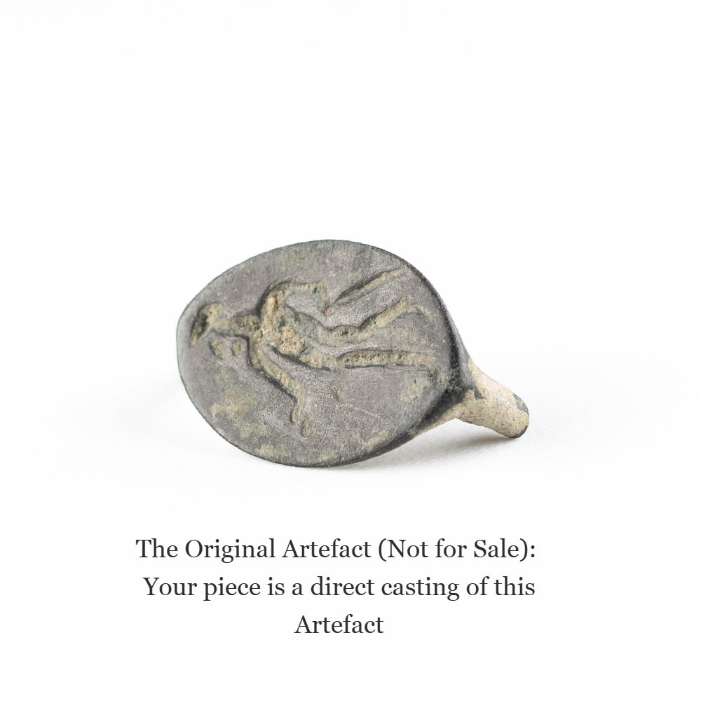 Sussex Roman Figure Signet Ring | Museum Quality Reproduction | Hand-Cast Replica