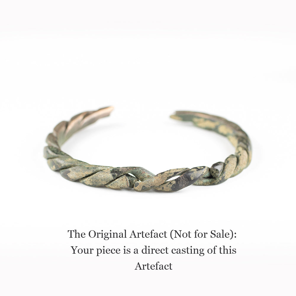 Viking Twisted Bangle | Museum Quality Reproduction | Hand-Cast Replica