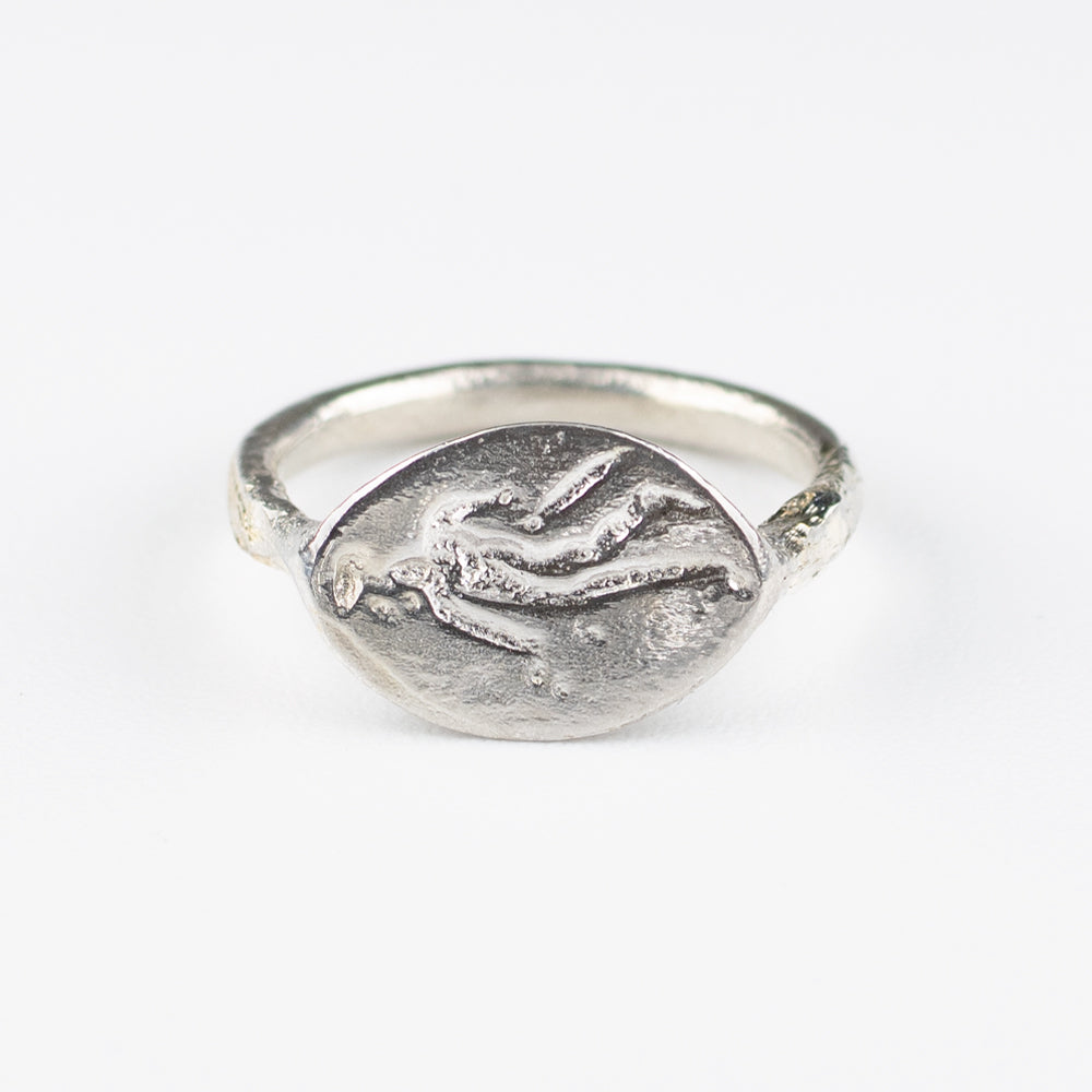 Sussex Roman Figure Signet Ring | Museum Quality Reproduction | Hand-Cast Replica