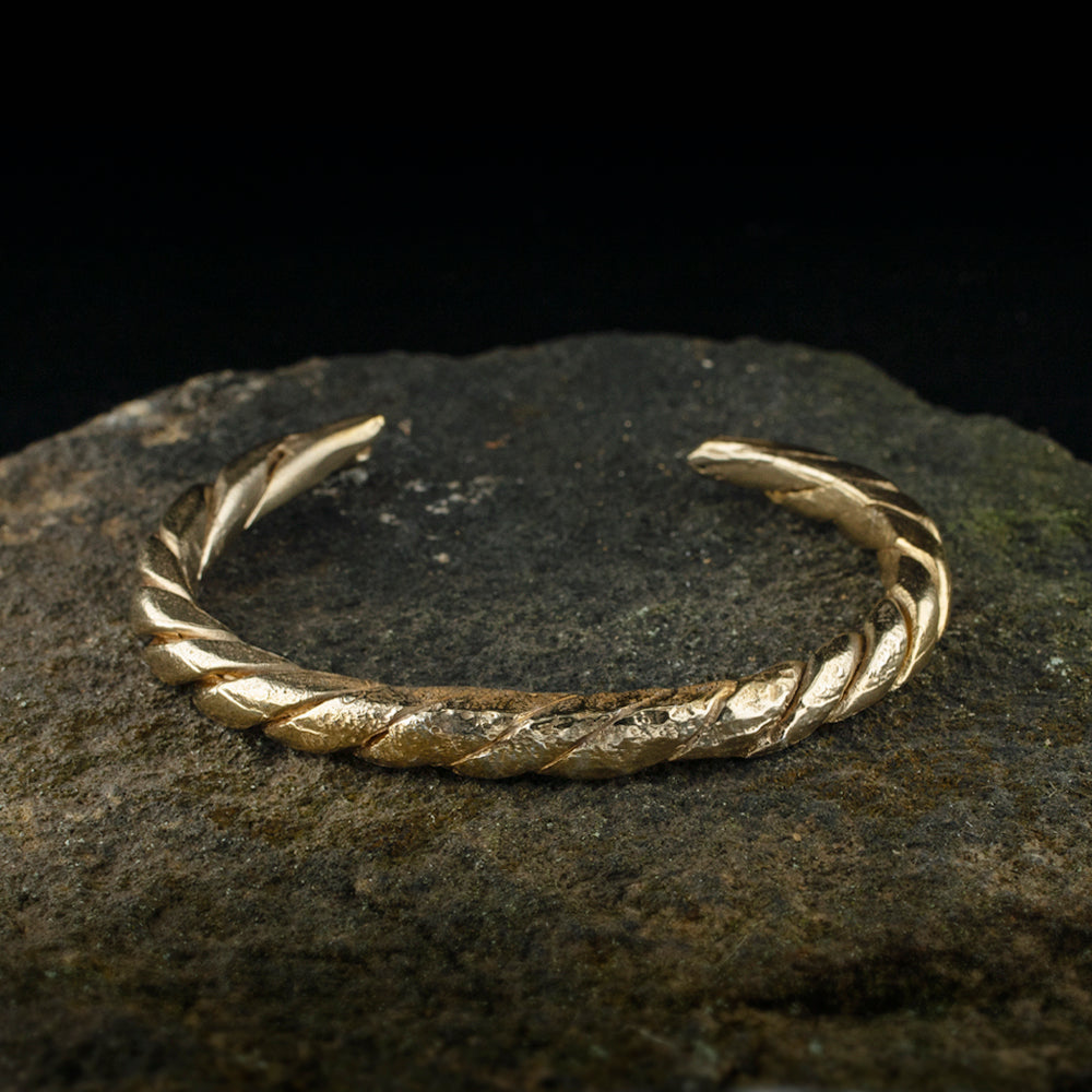 Viking Twisted Bangle | Museum Quality Reproduction | Hand-Cast Replica
