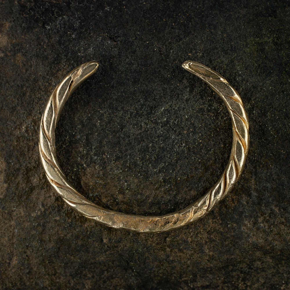 Viking Twisted Bangle | Museum Quality Reproduction | Hand-Cast Replica