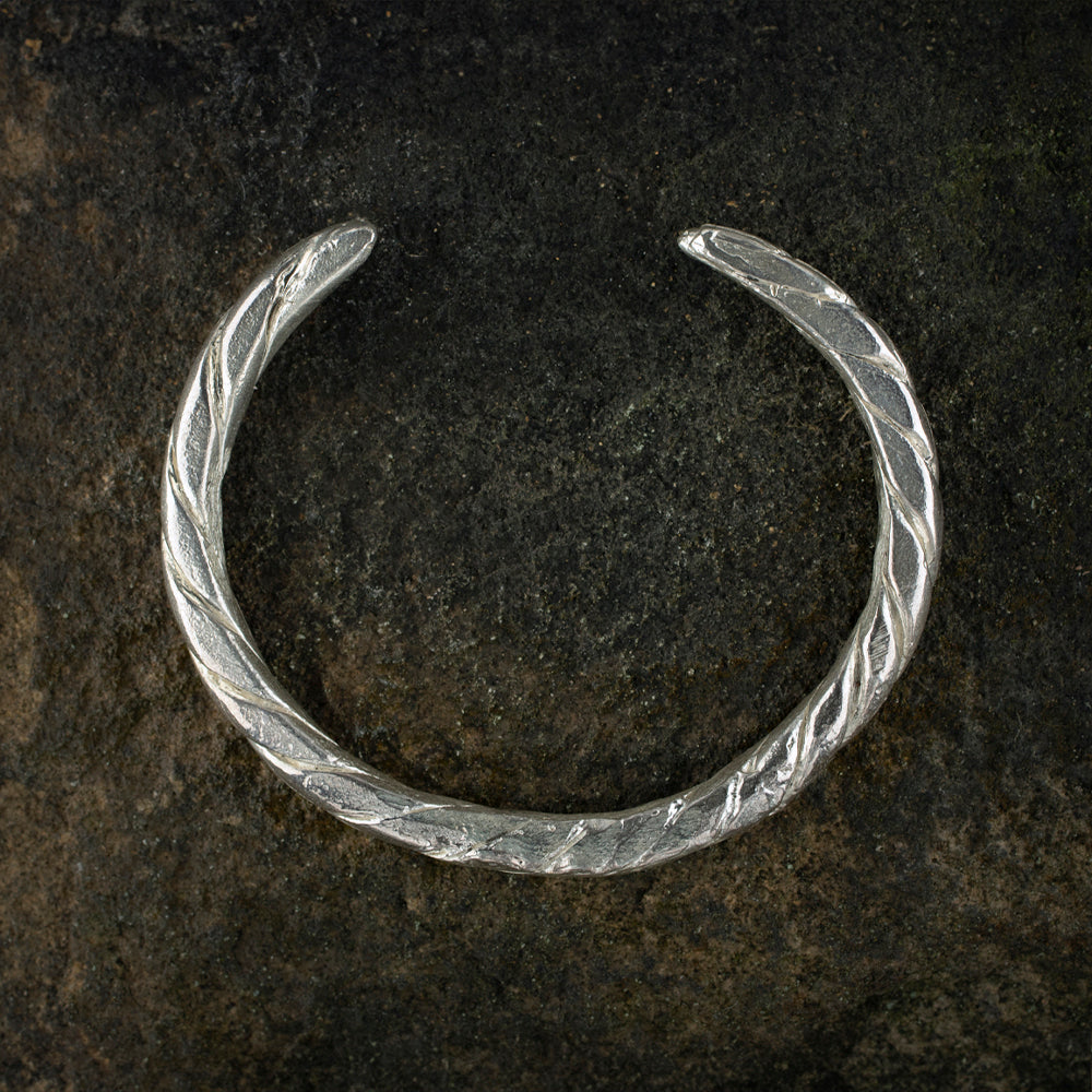 Viking Twisted Bangle | Museum Quality Reproduction | Hand-Cast Replica
