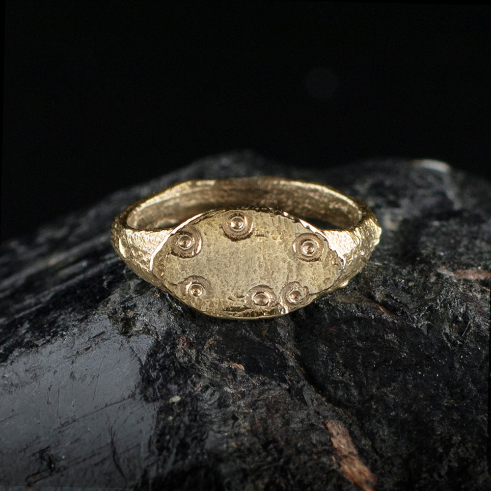 Roman Ring & Dot Signet | Museum Quality Reproduction | Hand-Cast Replica