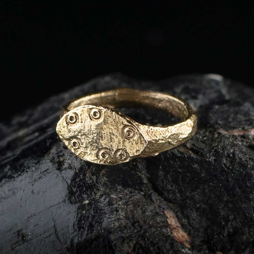 Roman Ring & Dot Signet | Museum Quality Reproduction | Hand-Cast Replica