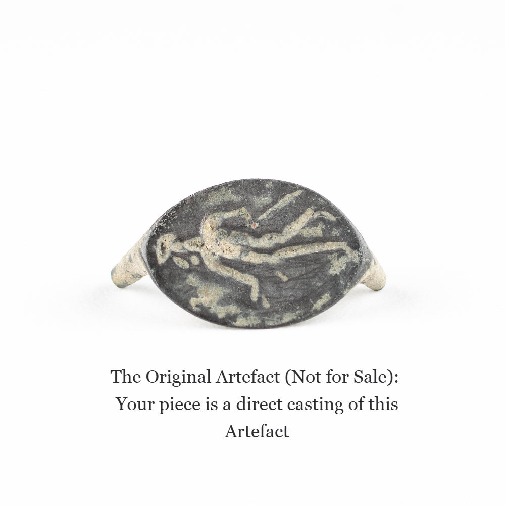 Sussex Roman Figure Signet Ring | Museum Quality Reproduction | Hand-Cast Replica