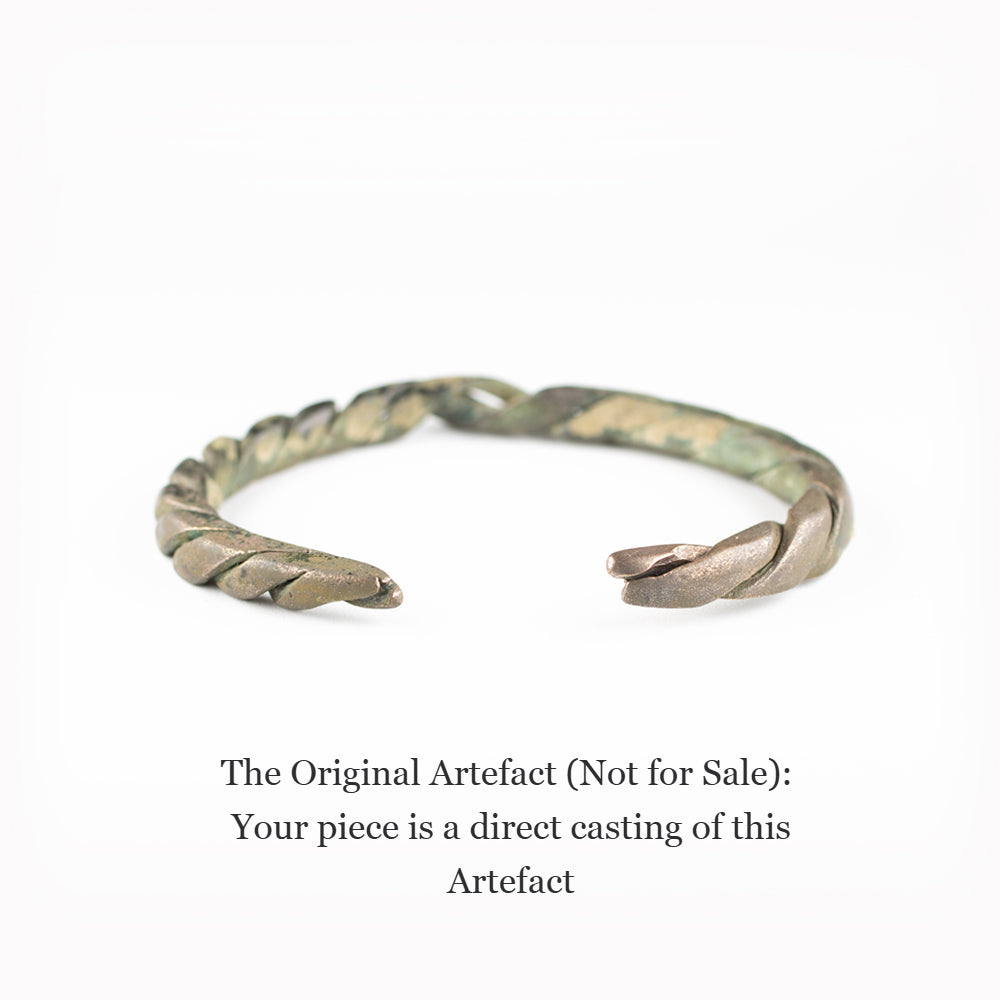 Viking Twisted Bangle | Museum Quality Reproduction | Hand-Cast Replica
