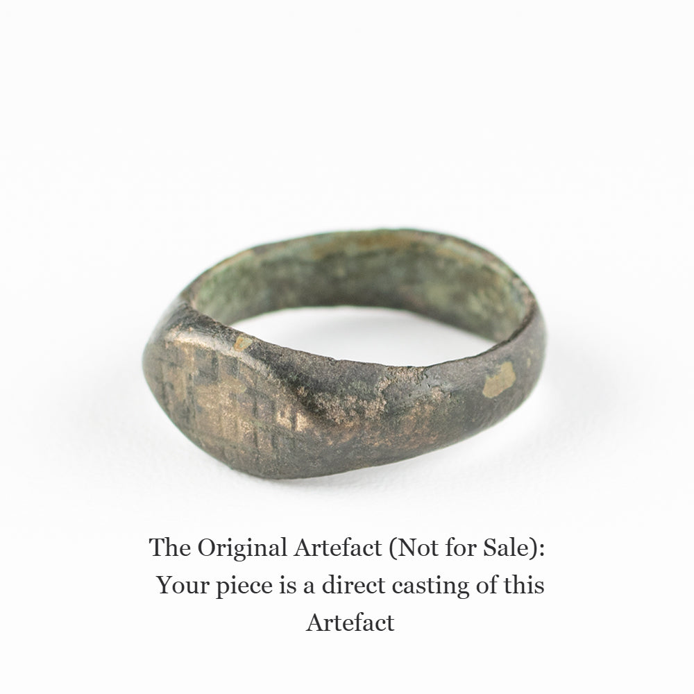 Oxfordshire Roman Scored Signet Ring | Museum Quality Reproduction | Hand-Cast Replica