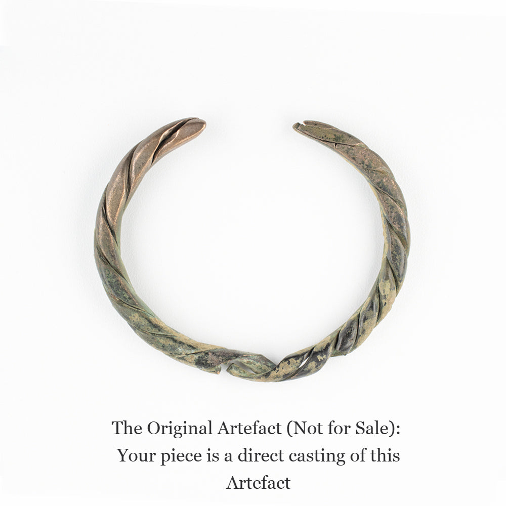 Viking Twisted Bangle | Museum Quality Reproduction | Hand-Cast Replica