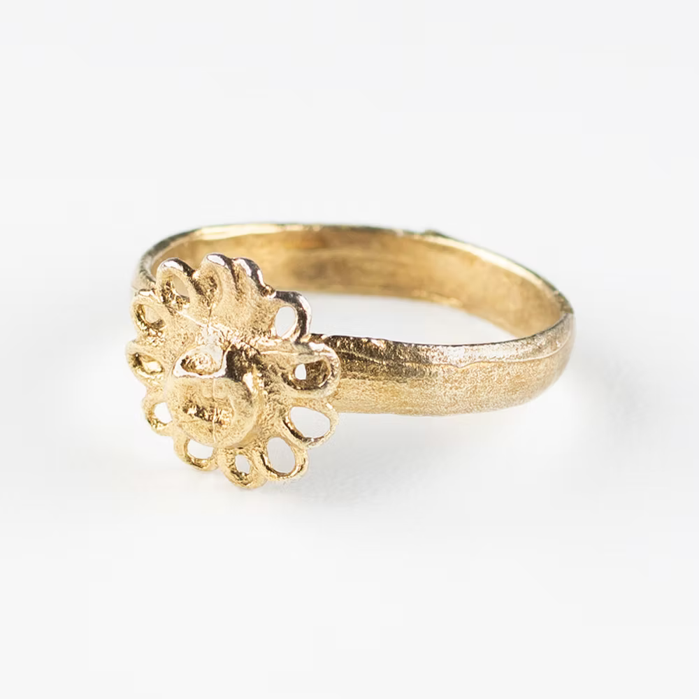 Shropshire Medieval Floral Ring | Museum Quality Reproduction | Hand-Cast Replica