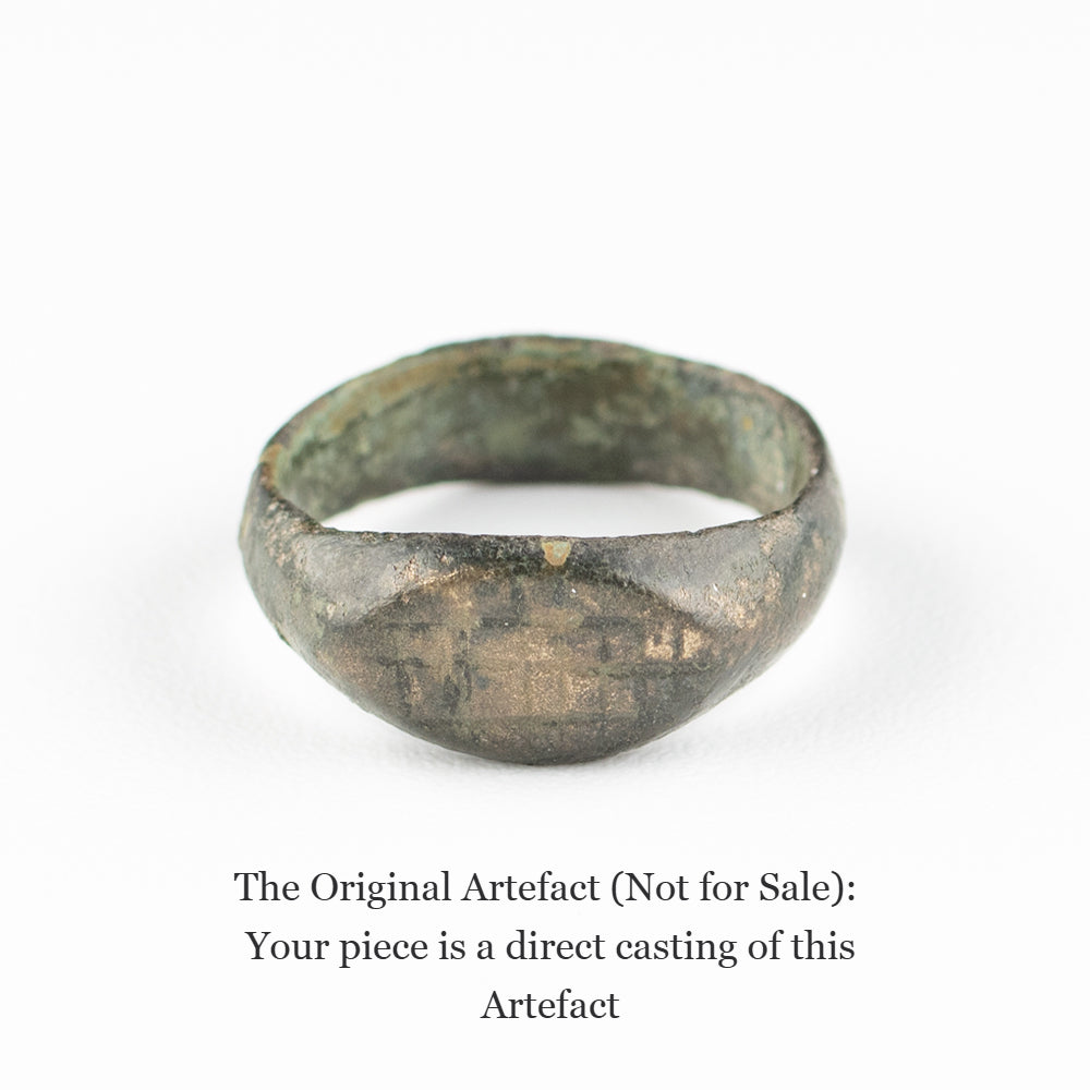 Oxfordshire Roman Scored Signet Ring | Museum Quality Reproduction | Hand-Cast Replica