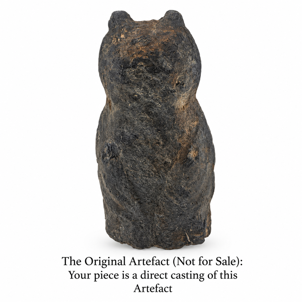 Original Tudor owl artefact found in Lancashire, reverse view. Not for sale. Your pendant is a direct casting of this artefact.